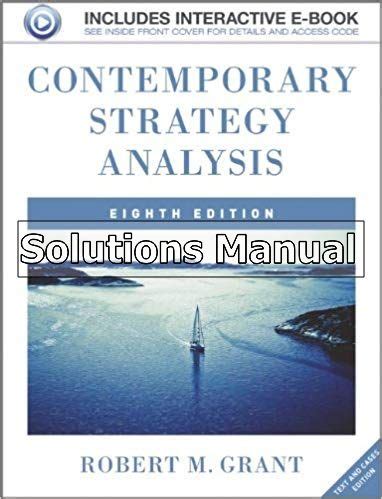 Contemporary Strategy Analysis 8th Edition