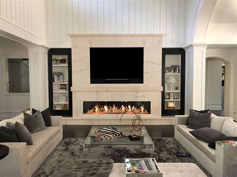 Contemporary Television Above The Fireplaces