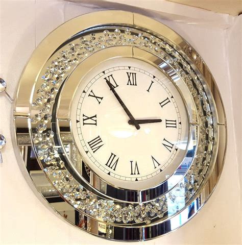 Contemporary Wall Clocks Mirror