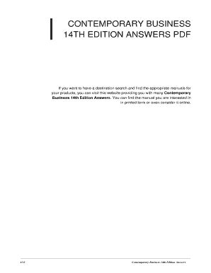 Read Online Contemporary Business 14Th Edition Review Question Answers 