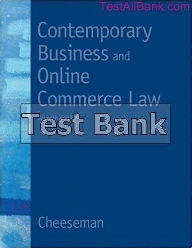 Read Online Contemporary Business And Online Commerce Law 