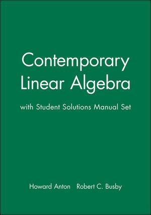 Read Contemporary Linear Algebra Solution Manual 