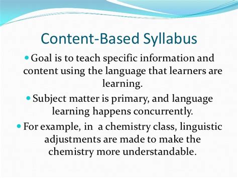 content based syllabus slideshare