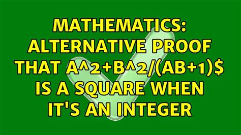 Contest Math Alternative Proof Of Simple Integral Inequality Simple Math Proof - Simple Math Proof