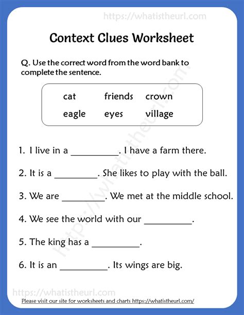 Context Clue 3rd Grade Worksheet   Context Clue Worksheets - Context Clue 3rd Grade Worksheet