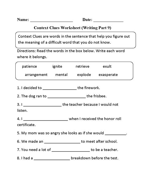 Context Clues Worksheets Ereading Worksheets Restating First Grade Worksheet - Restating First Grade Worksheet