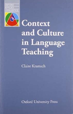 Download Context And Culture In Language Teaching Oxford Applied Linguistics 