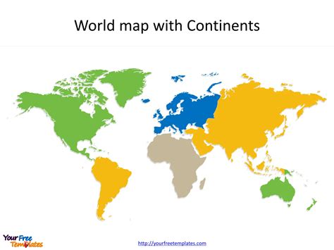 Continents Of The World Powerpoint World Map Powerpoint Interactive World Map Ks1 - Interactive World Map Ks1