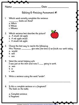 Continuing Education Editing Questions For Tests And Worksheets Proofreading Worksheet Second Grade - Proofreading Worksheet Second Grade