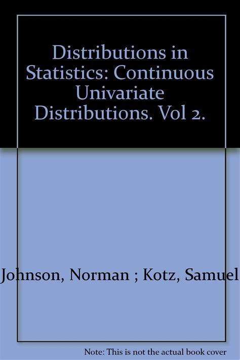 Read Continuous Univariate Distributions 