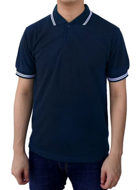 Contoh Baju Berkerah  Jual Polo Shirt Biru Dongker Navy Baju Kaos - Contoh Baju Berkerah