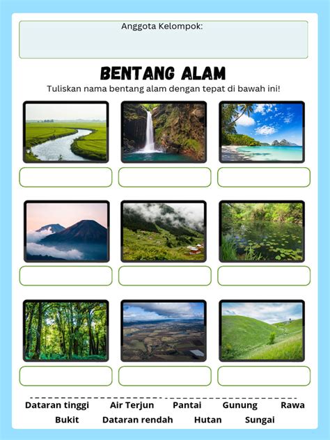 Contoh Bentang Alam