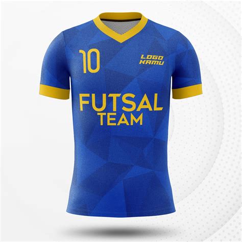 Contoh Jersey Futsal  Jersey Design Soccer Jersey Template 10983990 Vector Art - Contoh Jersey Futsal