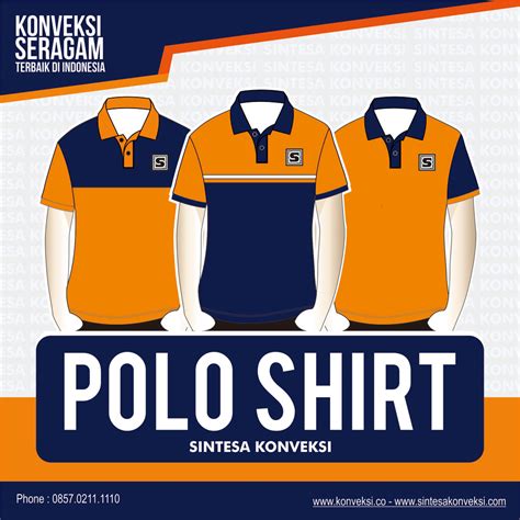 Contoh Kaos Seragam  Kaos Polo Shirt Pria Koas Berkerah Kaos Seragam - Contoh Kaos Seragam