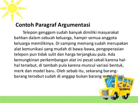 contoh karangan argumentasi bahasa indonesia