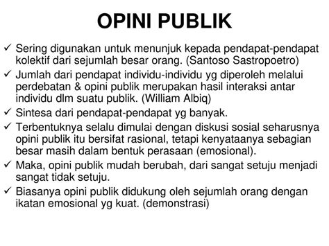 contoh opini publik Punyaelaine