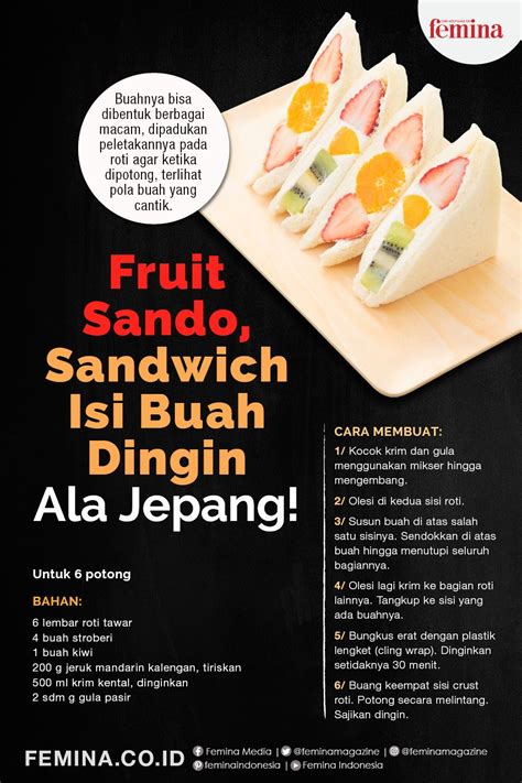 contoh poster sandwich buah
