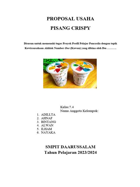 Contoh Proposal Usaha Pdf