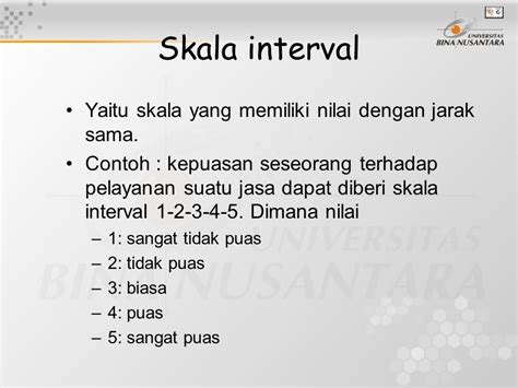 Contoh Skala Interval