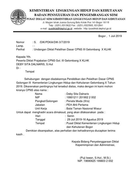 Contoh Surat Spj