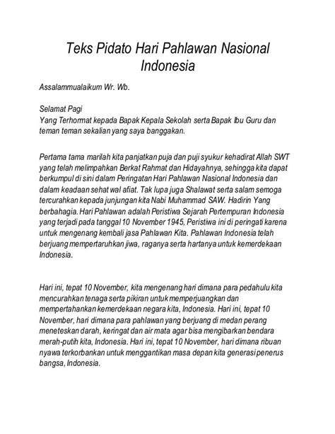 contoh teks pidato bahasa indonesia