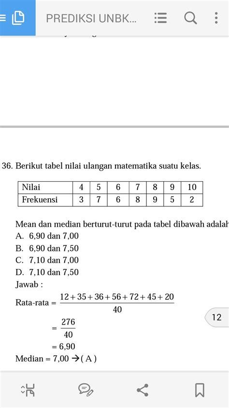 CONTOH SOAL MEAN - CONTOH SOAL MENCARI MEAN - Terdapat Uraian Contoh Soal