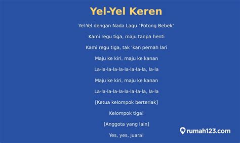 CONTOH YEL YEL KELOMPOK - 5 Contoh Yel-yel Kelompok untuk MPLS, Cocok untuk Adu