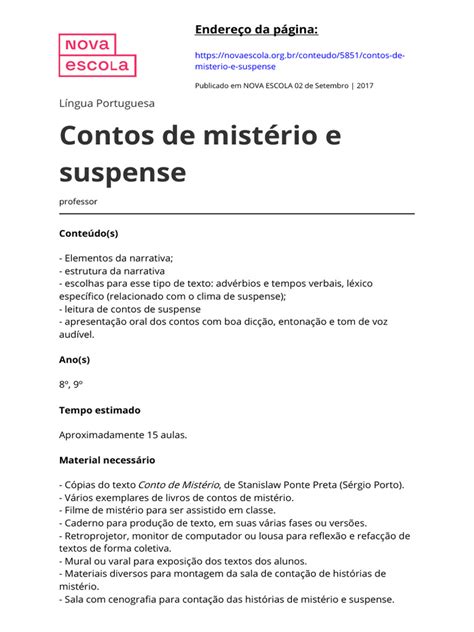 Contos De Suspense