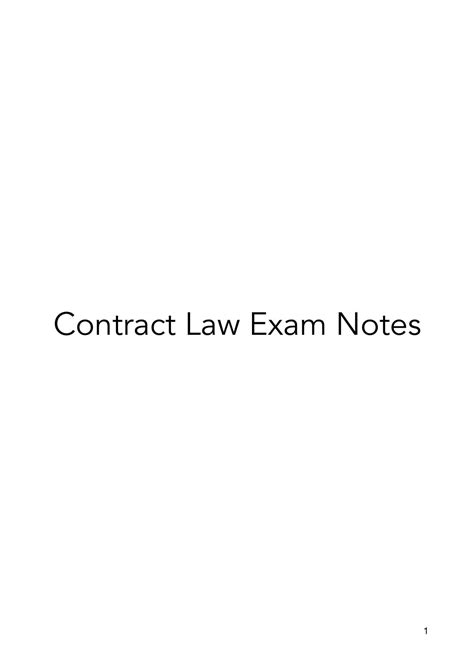 Full Download Contract Law Exam Papers 