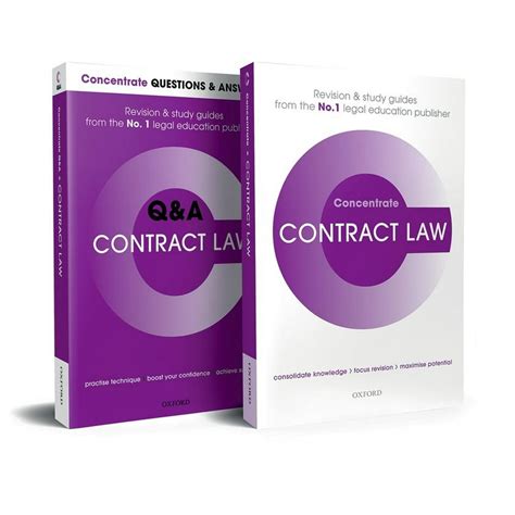 Full Download Contract Law Revision Pack Law Revision And Study Guide Concentrate 