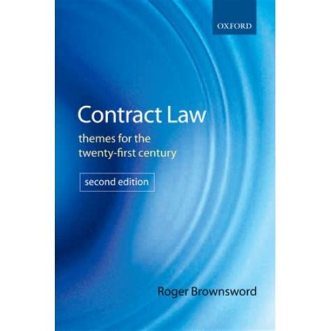 Read Online Contract Law Themes For The Twenty First Century 
