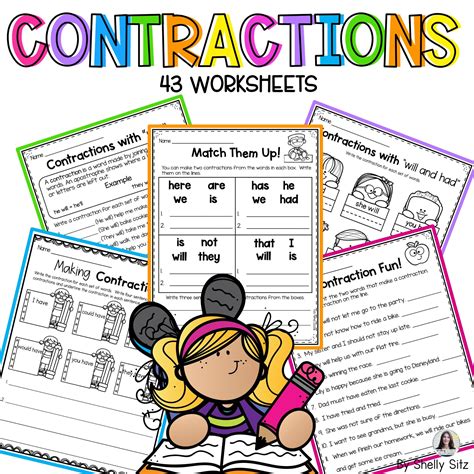 Contractions Worksheet Smiling And Shining In Second Grade Contractions Activities For Second Grade - Contractions Activities For Second Grade