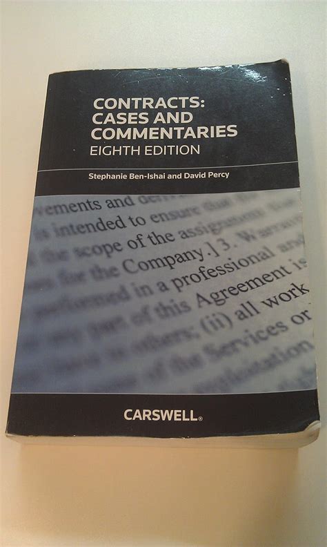 Contracts Cases And Commentaries