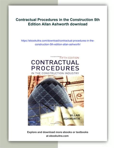 Contractual Procedures In The Construction Industry