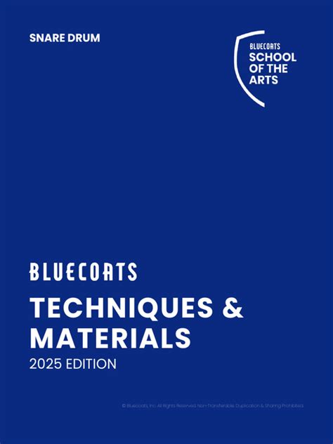 Contrasting Differences Bluecoats Snare