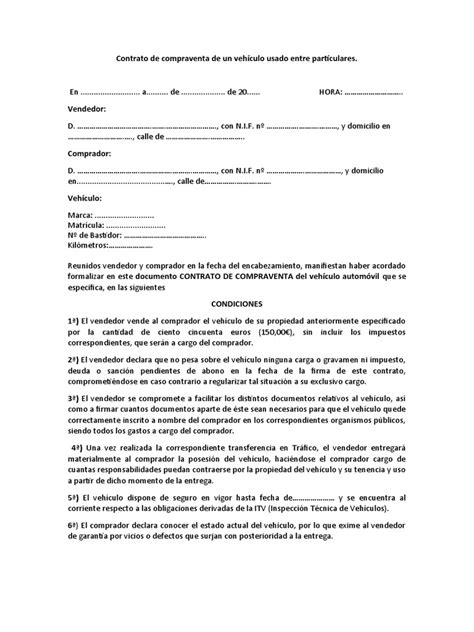 Contrato Compraventa Dgt
