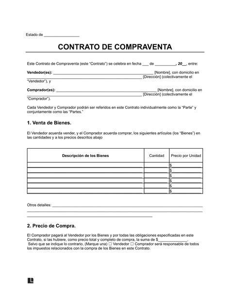 Contrato De Compraventa Word