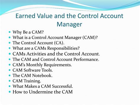 Control Account Manager