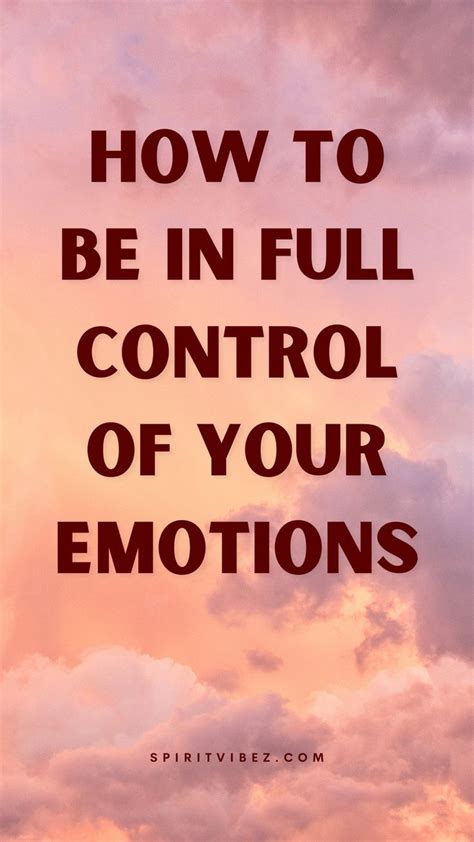 Control Emotions Quotes