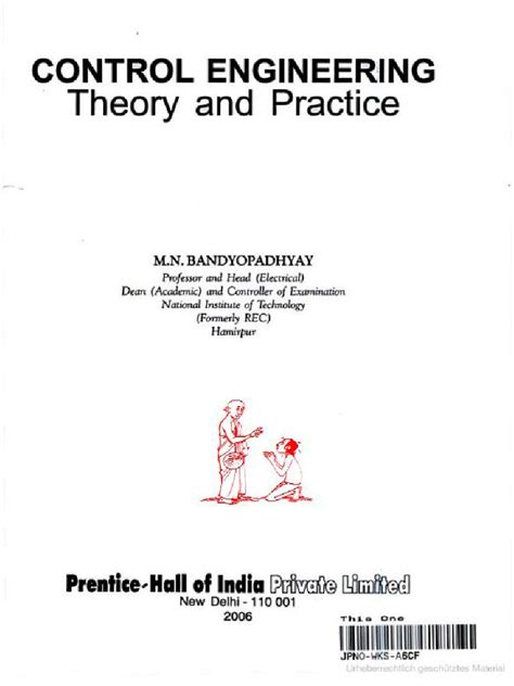 Control Engineering Theory And Practice M N Bandyopadhyay