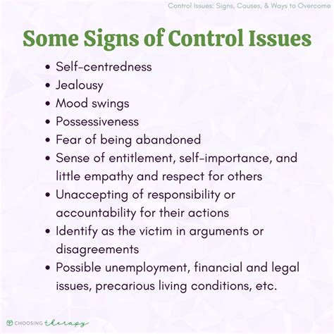 control issues