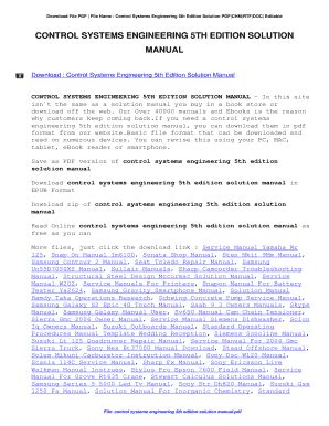 Read Control Systems Engineering 5Th Edition Solution Manual 