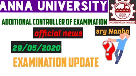 Controller Of Examination Anna University