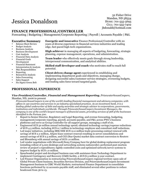 controller resume example Template Website