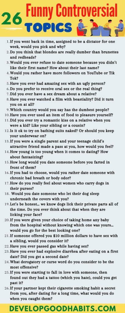 Controversial Topics Funny