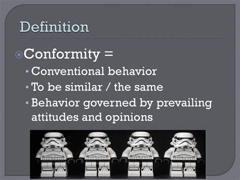 conventional behavior