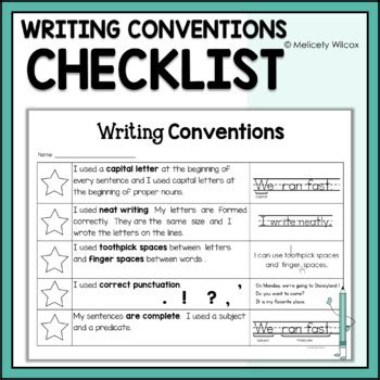 conventions of writing elementary