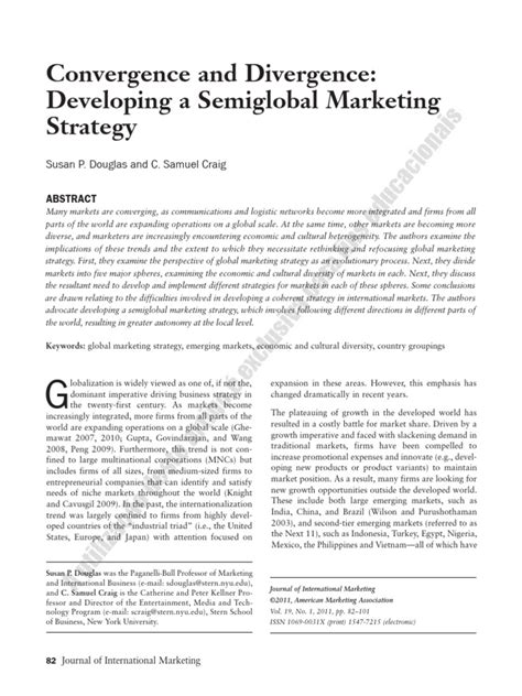 Convergence And Divergence Developing A Semiglobal
