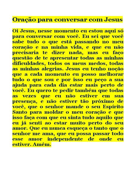 Conversar Com Jesus