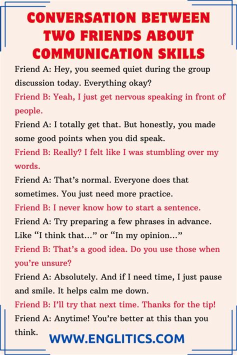Conversation Between 2 Friends